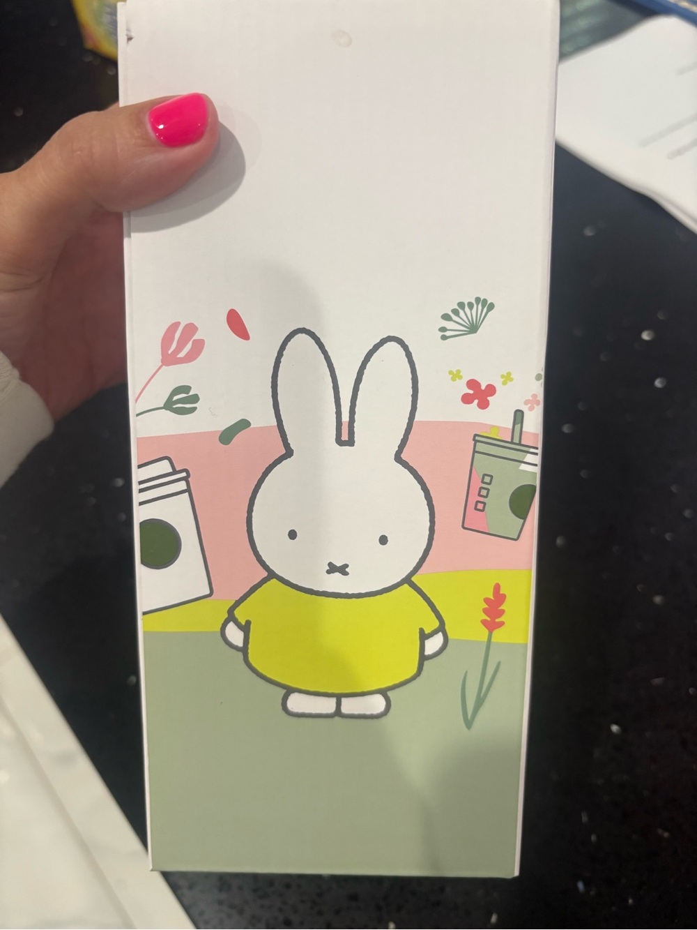 Starbucks x Miffy Bunny Plush in Green Barista Apron, New in Box - Picture 2 of 5